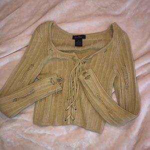 Crop sweater